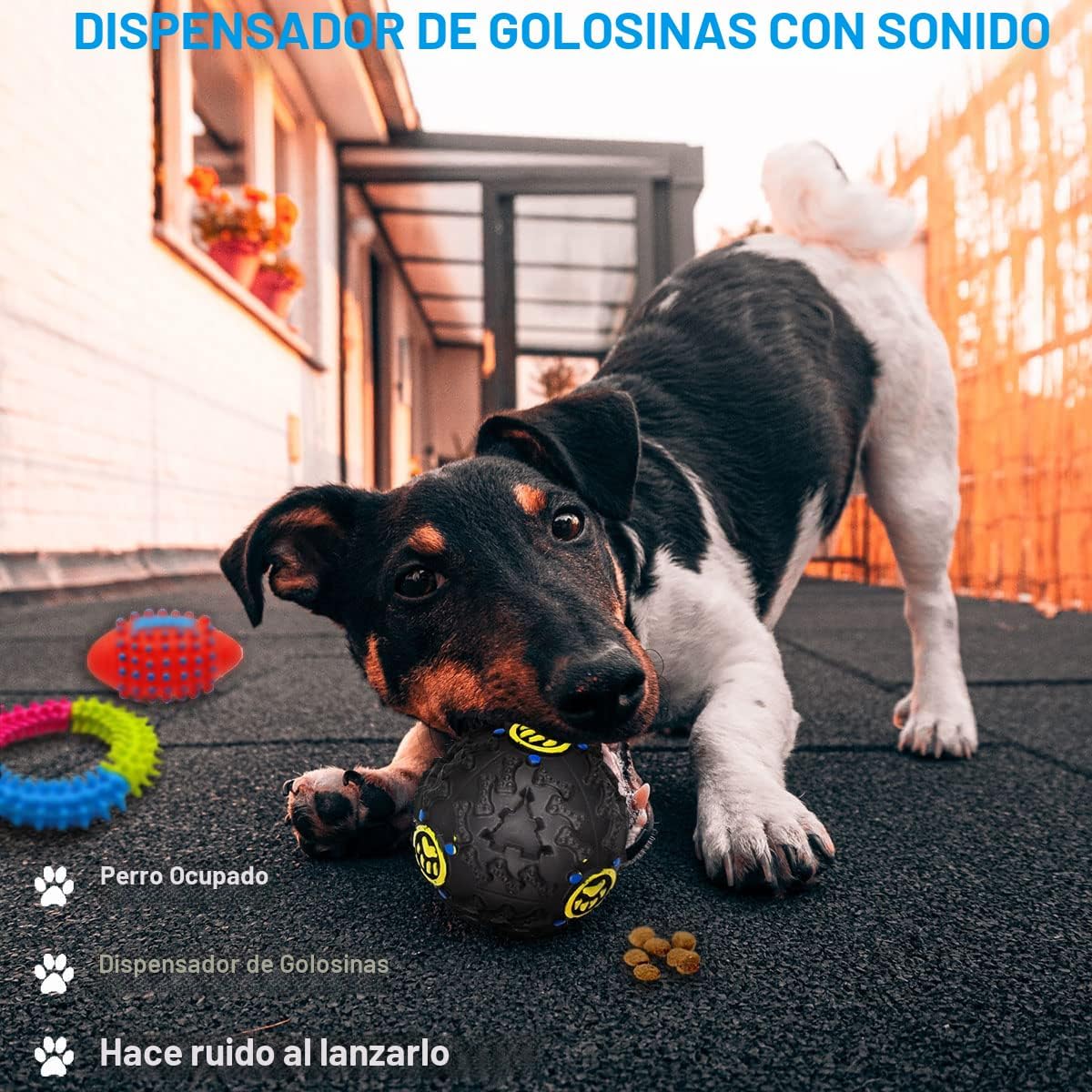 Beiker Juguetes masticables para dentición para perros, paquete de...