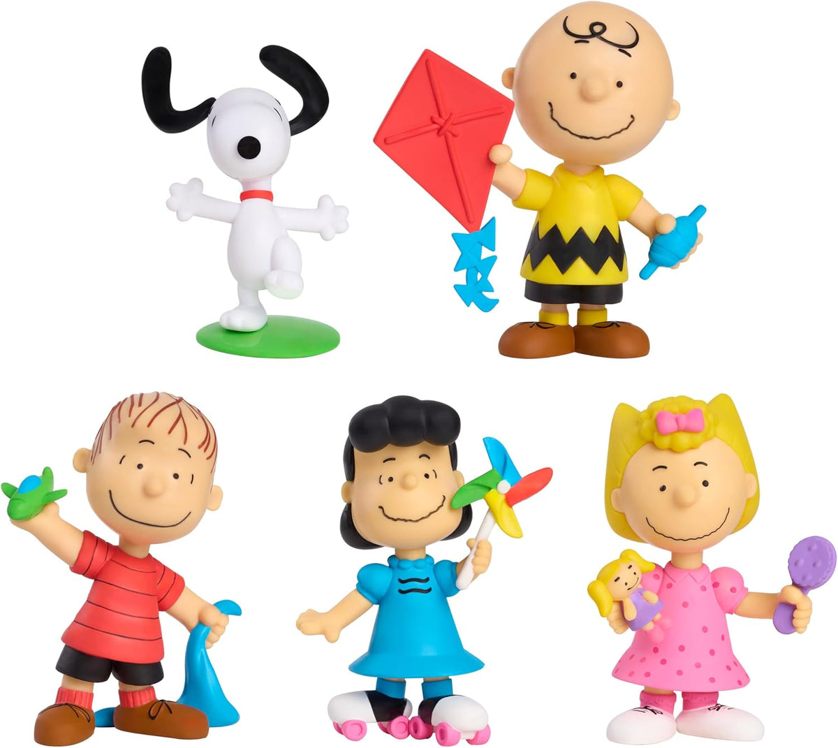 Peanuts Juego de 5 figuras coleccionables del 75 aniversario | Snoo...