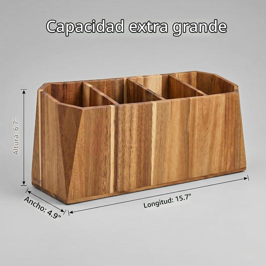 Soporte para utensilios de cocina extra grande para encimera, sopor...