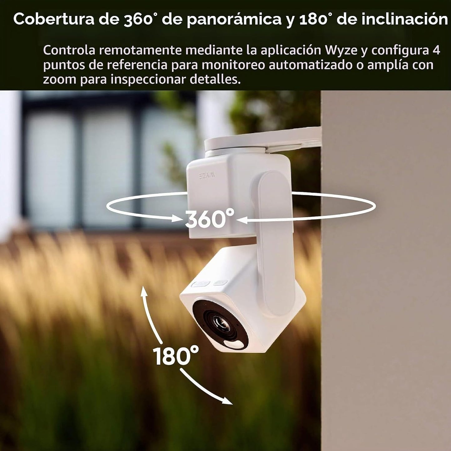 WYZE Cam Pan v4 (paquete de 2), sistema de cámara de seguridad inte...