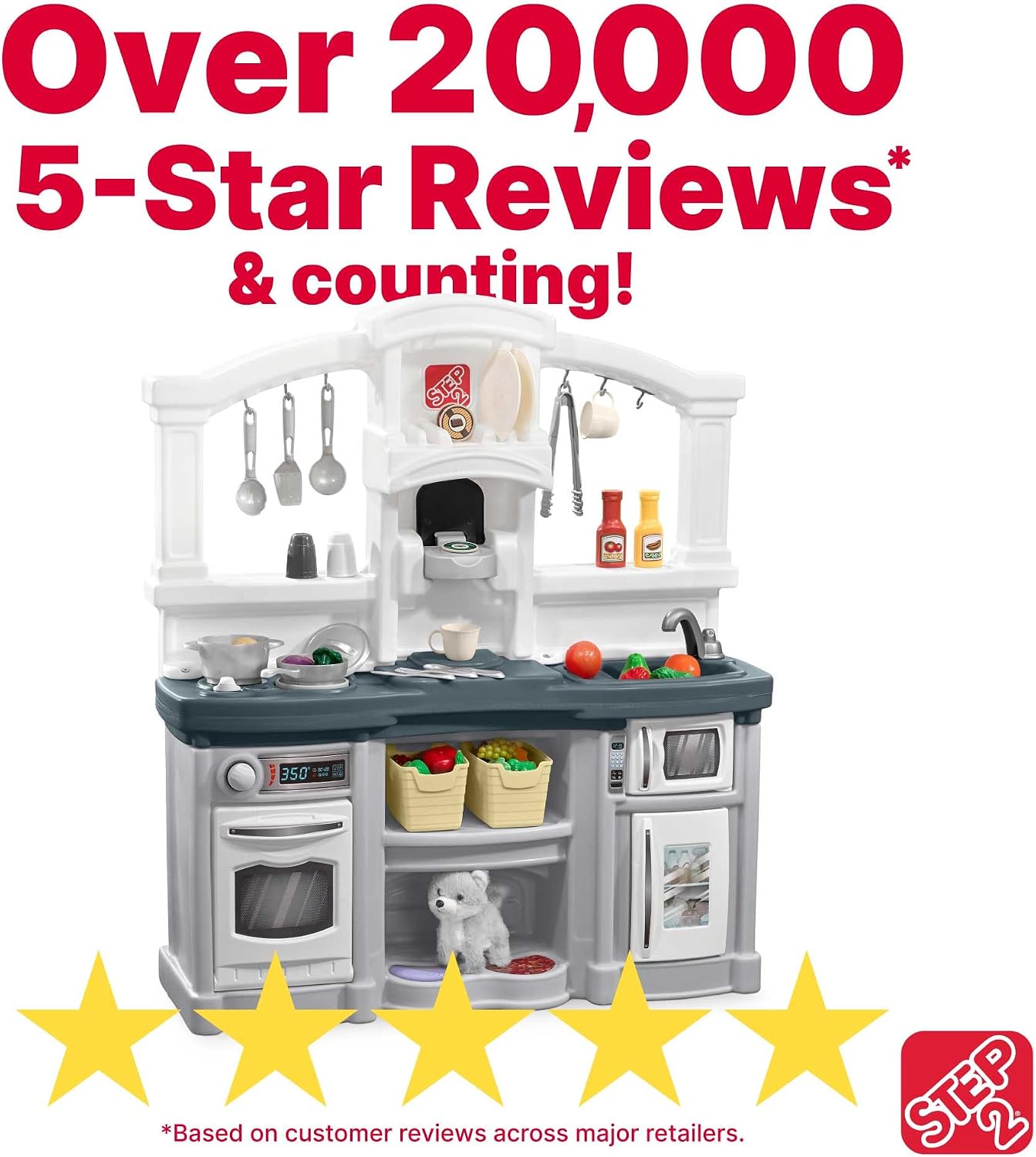 Step2 Fun with Friends - Juego de cocina para niños, cocina para in...