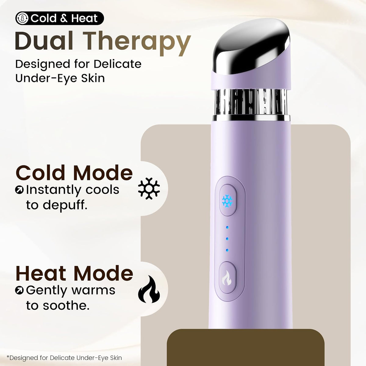 SLLIOS Varita desinfladora para ojos y cara, masajeador facial 2 en...