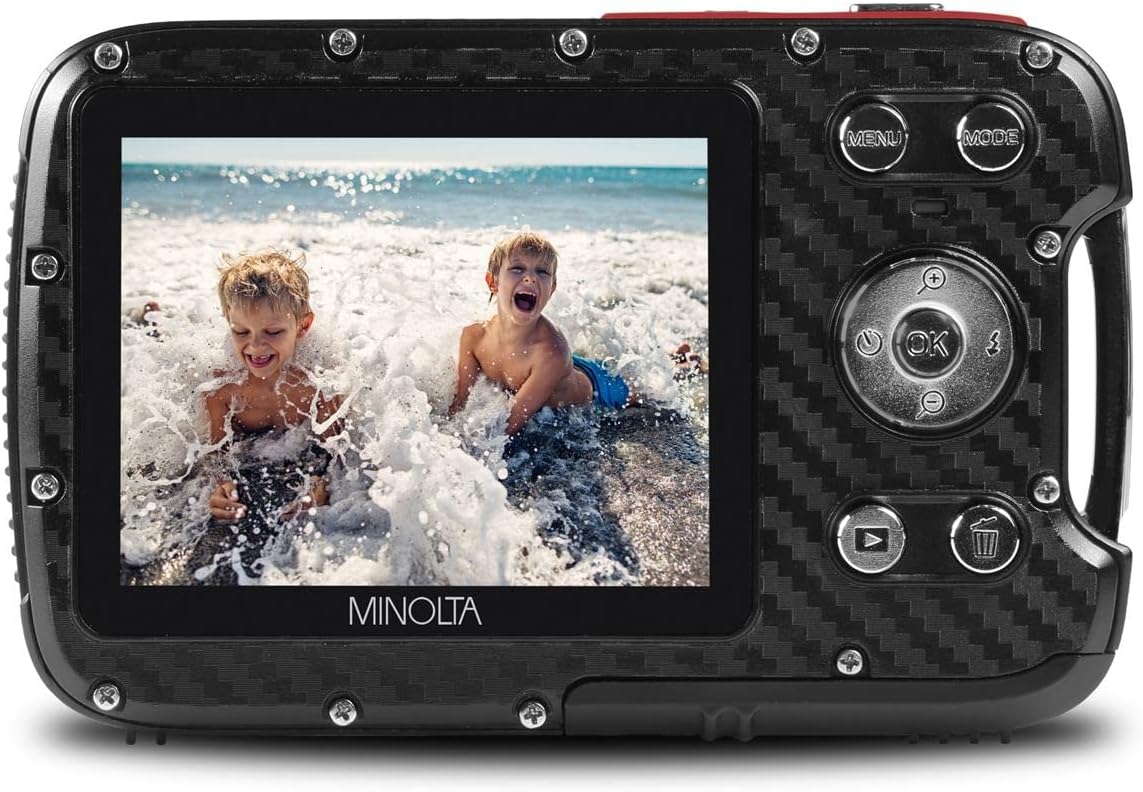 Minolta Cámara impermeable MN30WP, subacuática 16 pies, 21 MP, zoom...