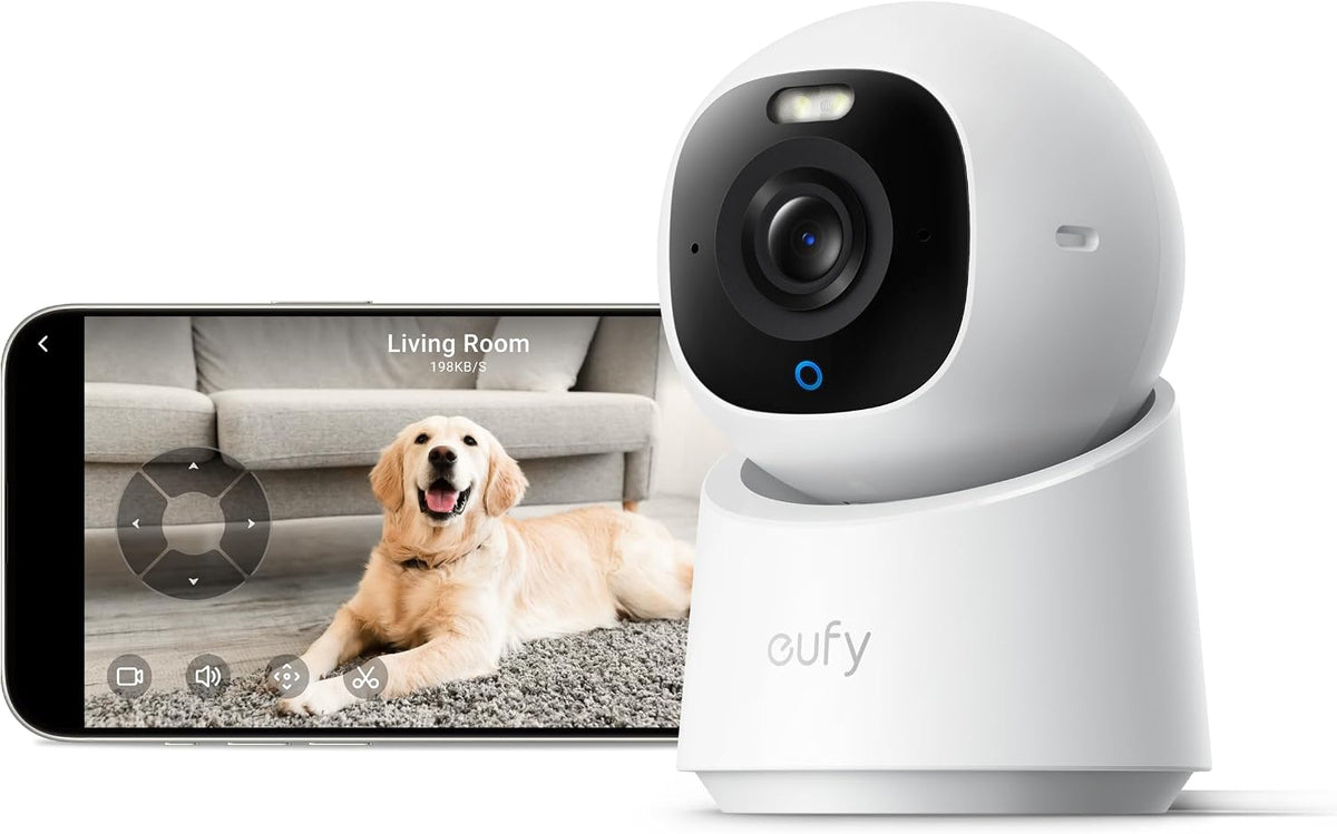 eufy Security Cámara interior 4K E30, sin suscripción, funciona com...