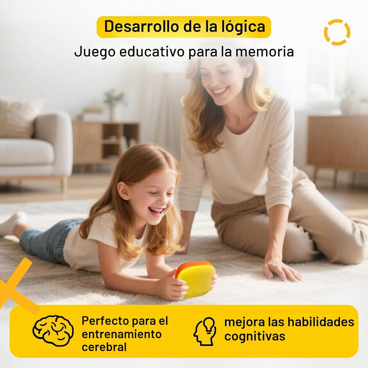BearHonie Juego de mesa Tic Tac Toe 4 en 1 portátil electrónico de...