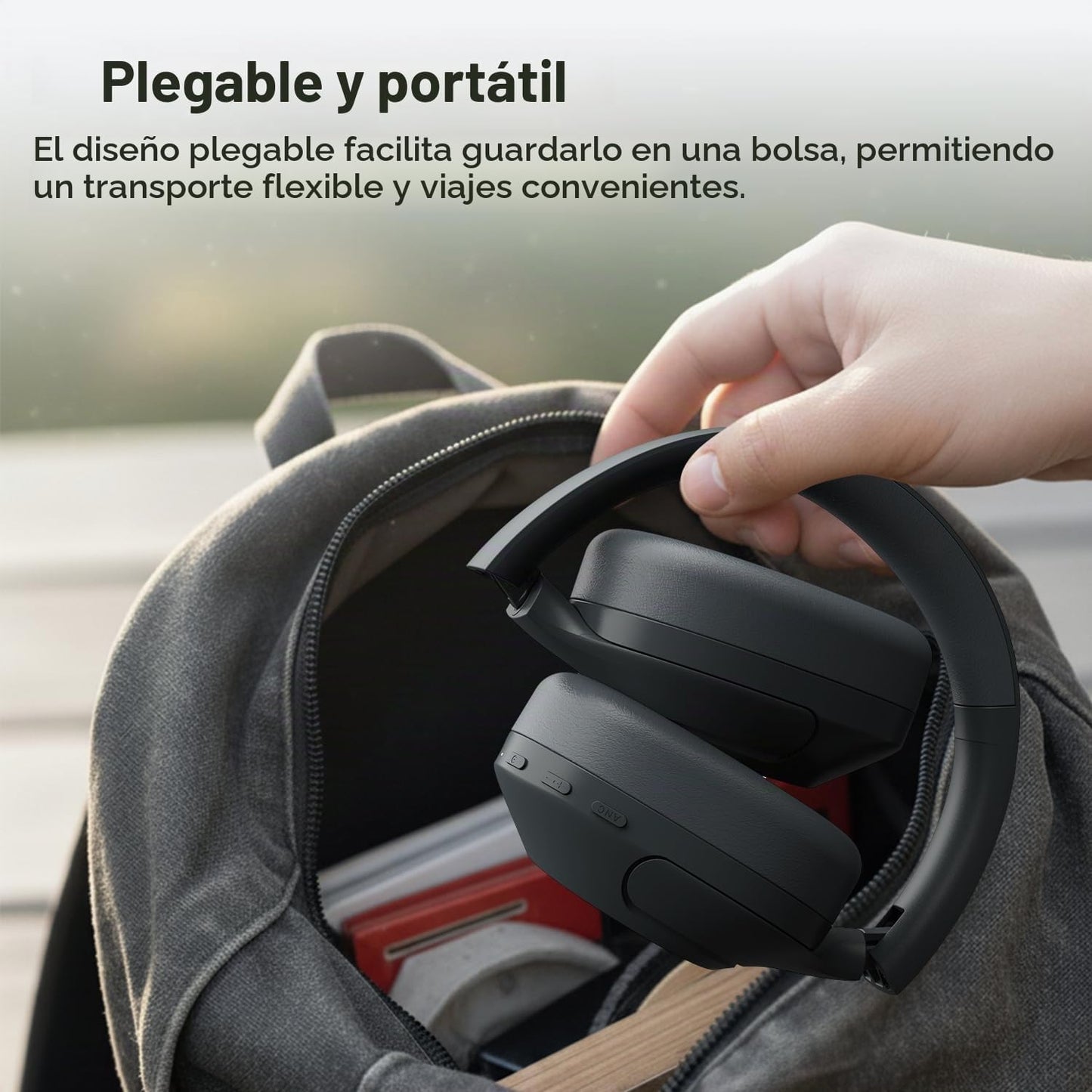 Tribit QuietPlus 81 Auriculares inalámbricos sobre la oreja, tiempo...