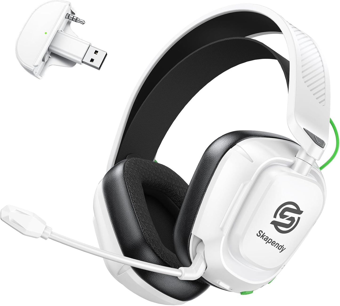 SKAPENDY Auriculares inalámbricos para juegos de 2.4 GHz para Xbox...