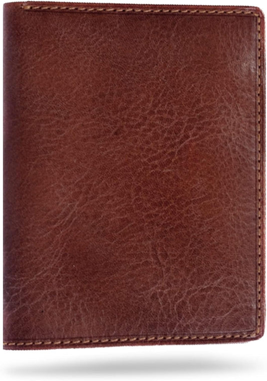 Tony Perotti Billetera plegable de cuero italiano para hombre con s...
