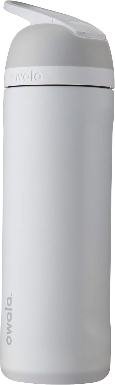 Owala - Botella de agua aislada de acero inoxidable con popote y ta...
