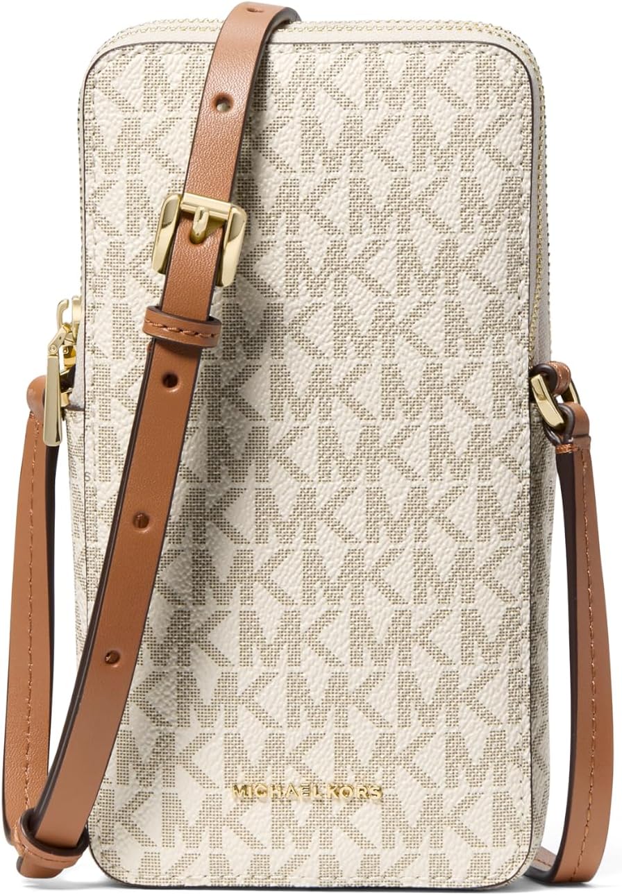 MICHAEL Michael Kors Jet Set - Bolso cruzado pequeño con doble crem...