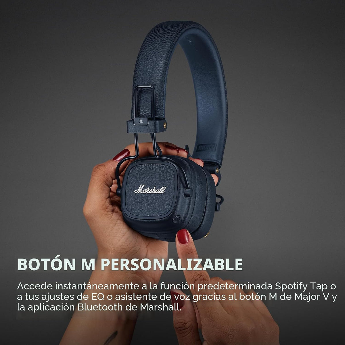 Marshall Major V - Auriculares inalámbricos Bluetooth para la oreja...