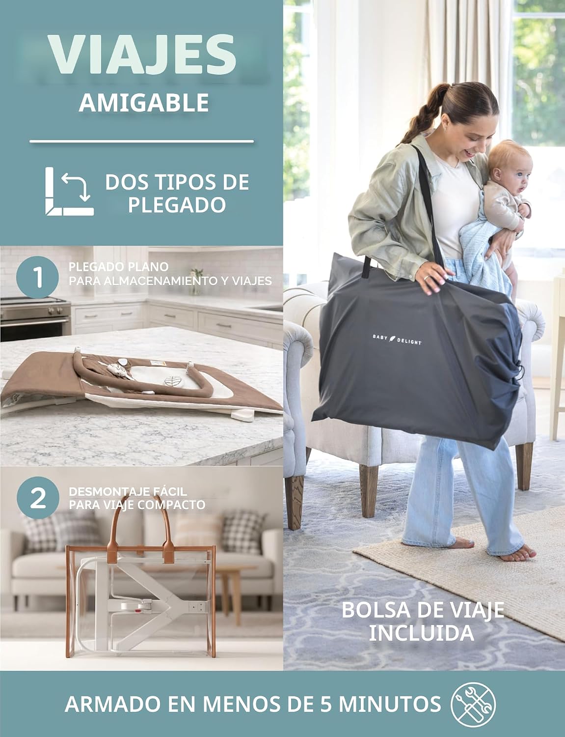 Hamaca orgánica Baby Delight Highland | Infantil | 0 \u2013 6 meses...
