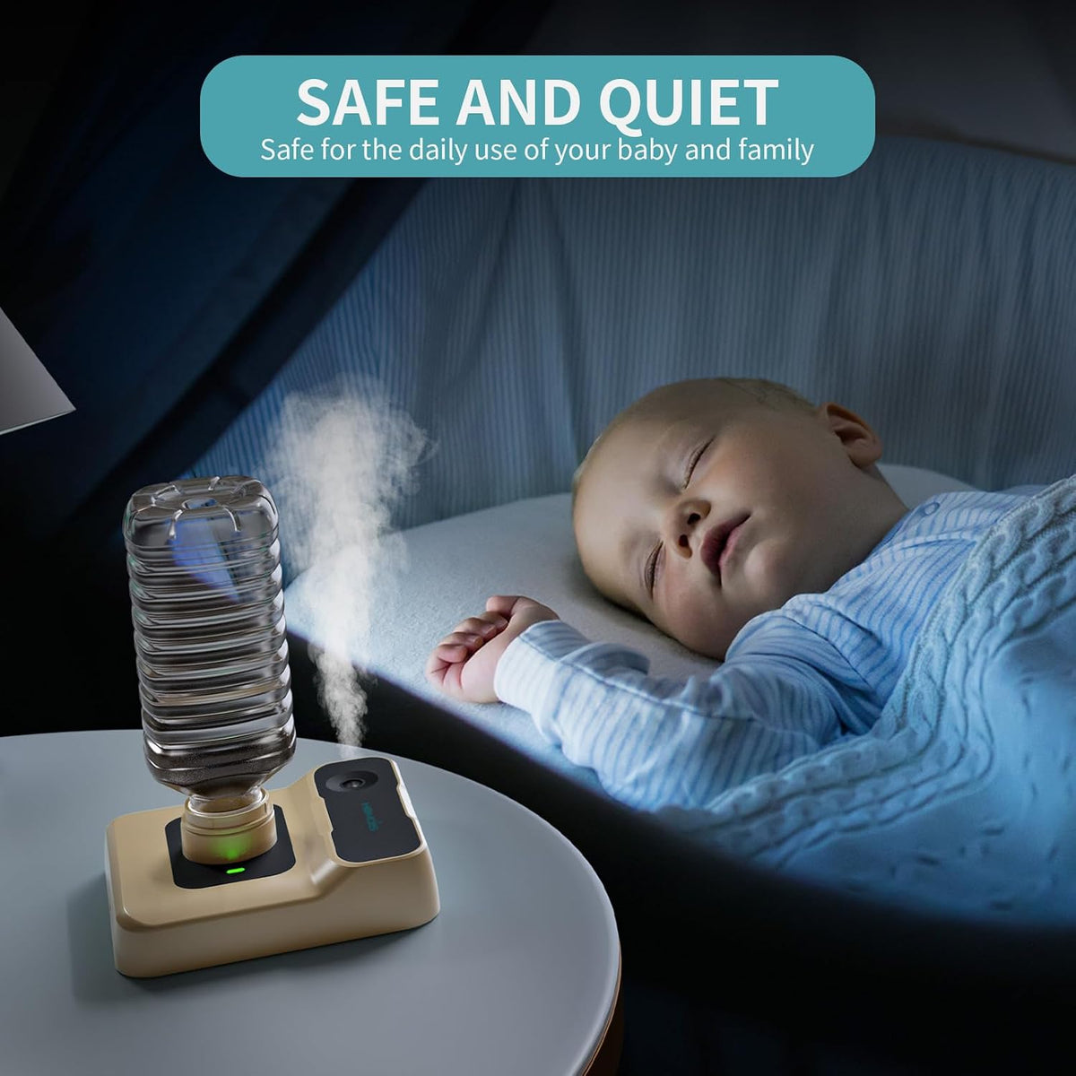 HOMDIS Humidificador de viaje, pequeño humidificador portátil para...