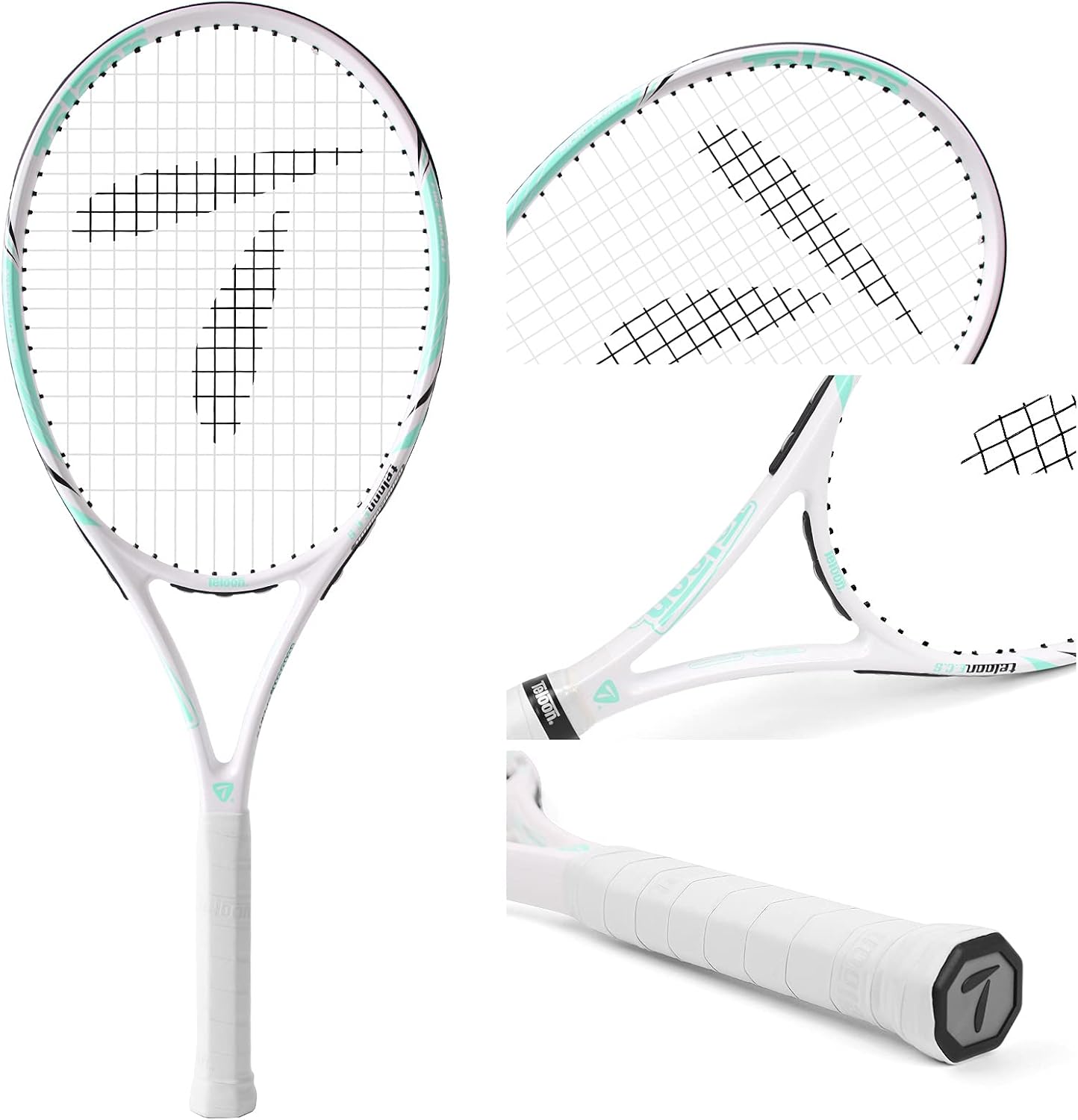 Teloon Raquetas de tenis para adultos, 2 piezas, raqueta de tenis r...