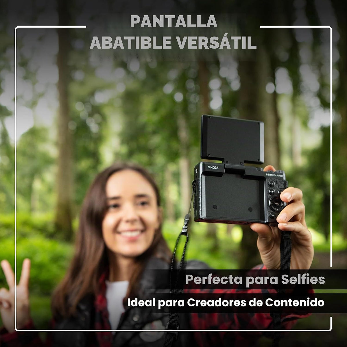 Minolta MND35 64MP 4K Ultra HD Wi-Fi Cámara digital, color negro |...
