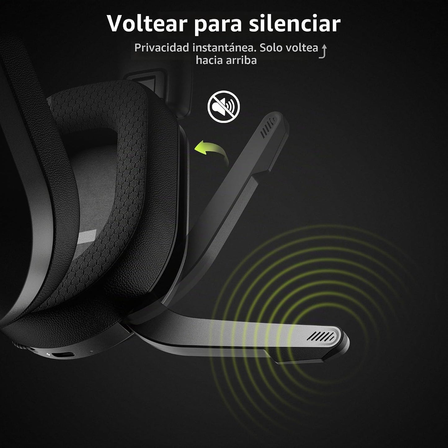 Auriculares inalámbricos para juegos Acer para PS5, PC, micrófono a...