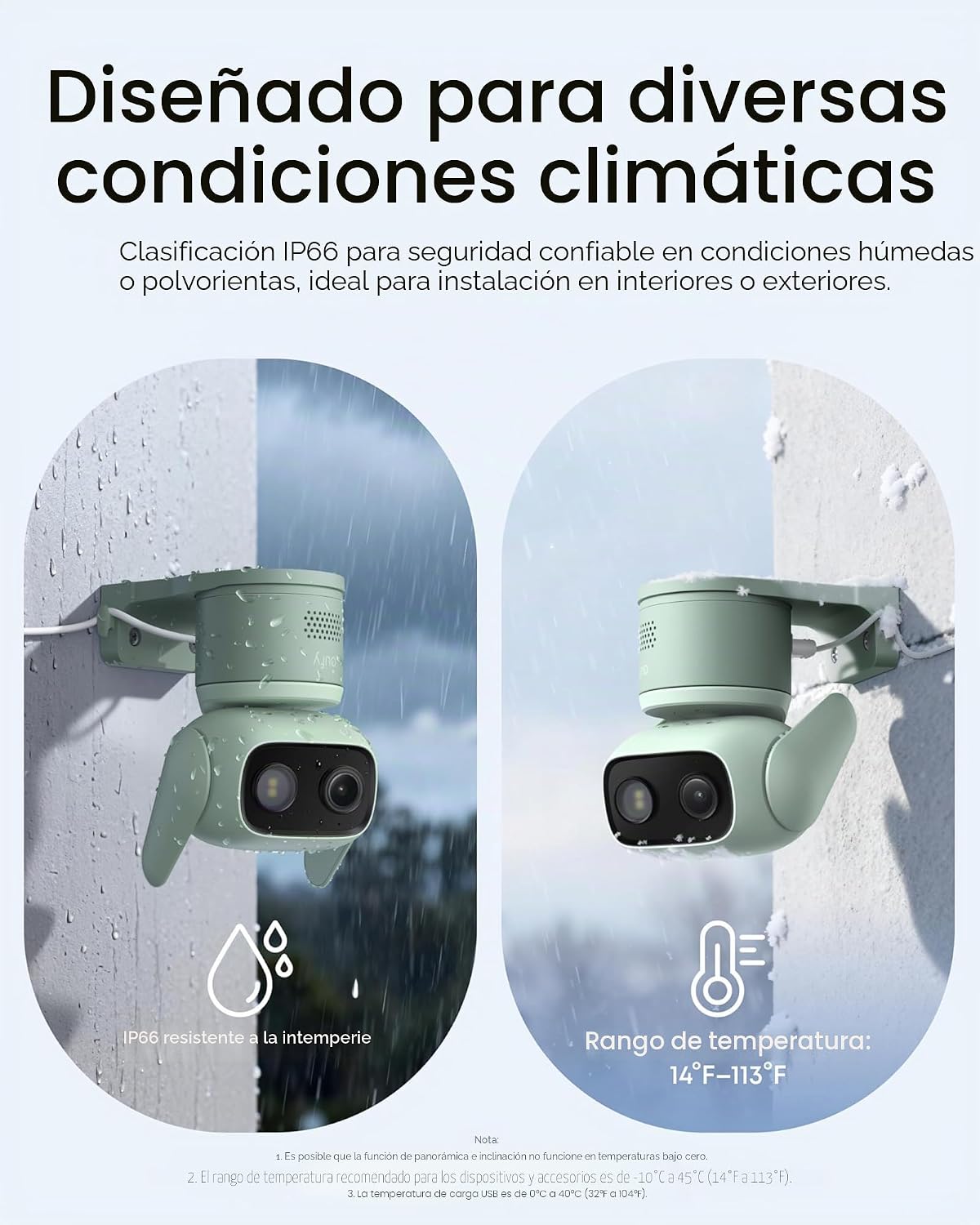 eufy Security Cámara para interiores y exteriores C31, IP66, visión...