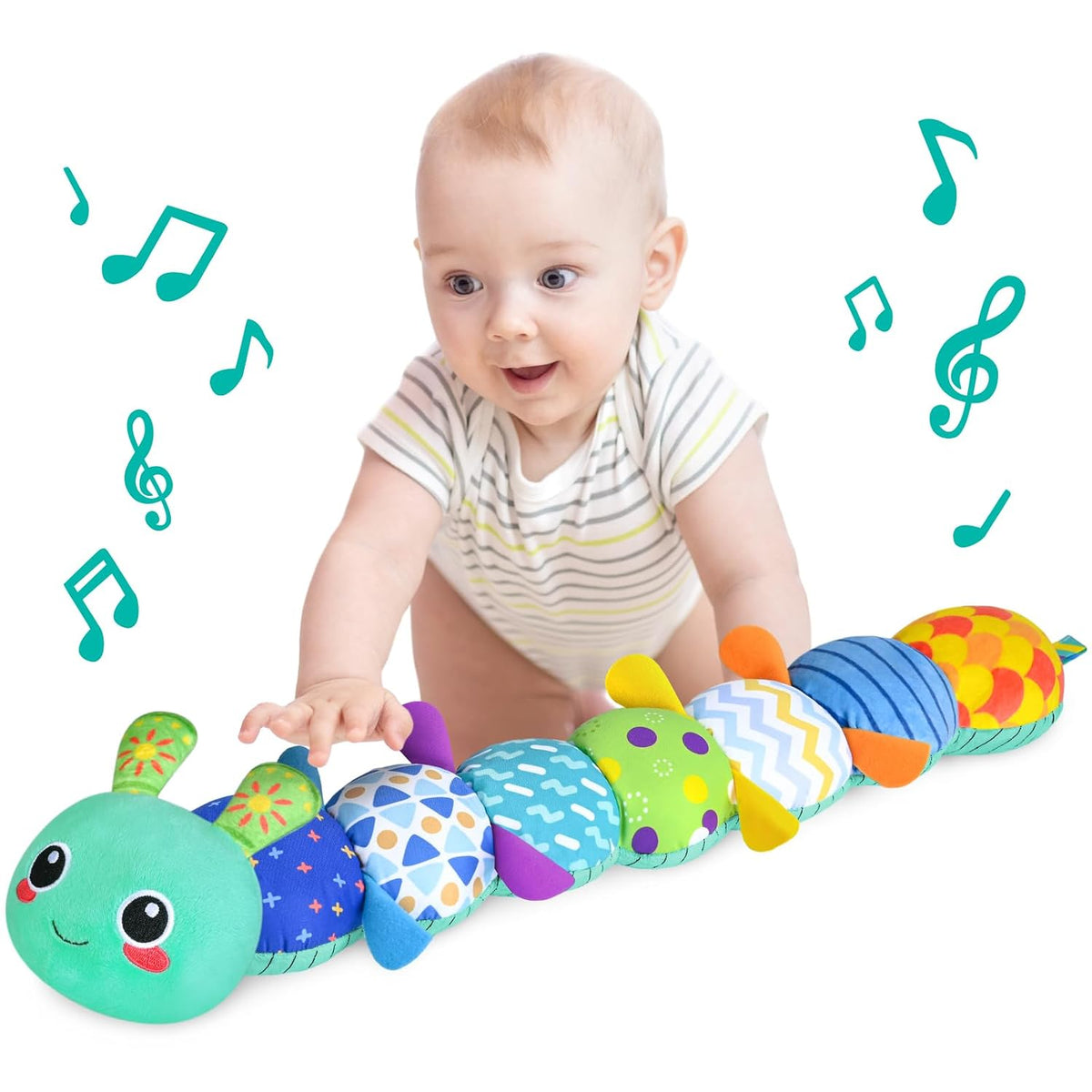 Juguetes sensoriales de oruga para bebés de 0 a 6 a 12 meses | Jugu...