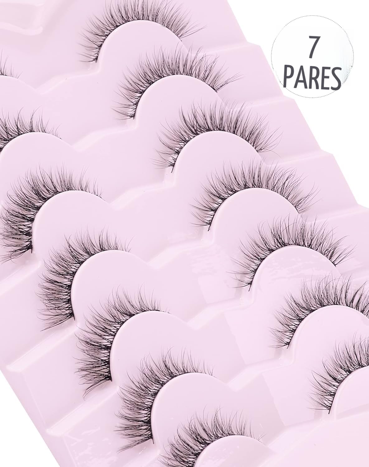Onlyall Pestañas naturales, pestañas postizas de aspecto natural, p...