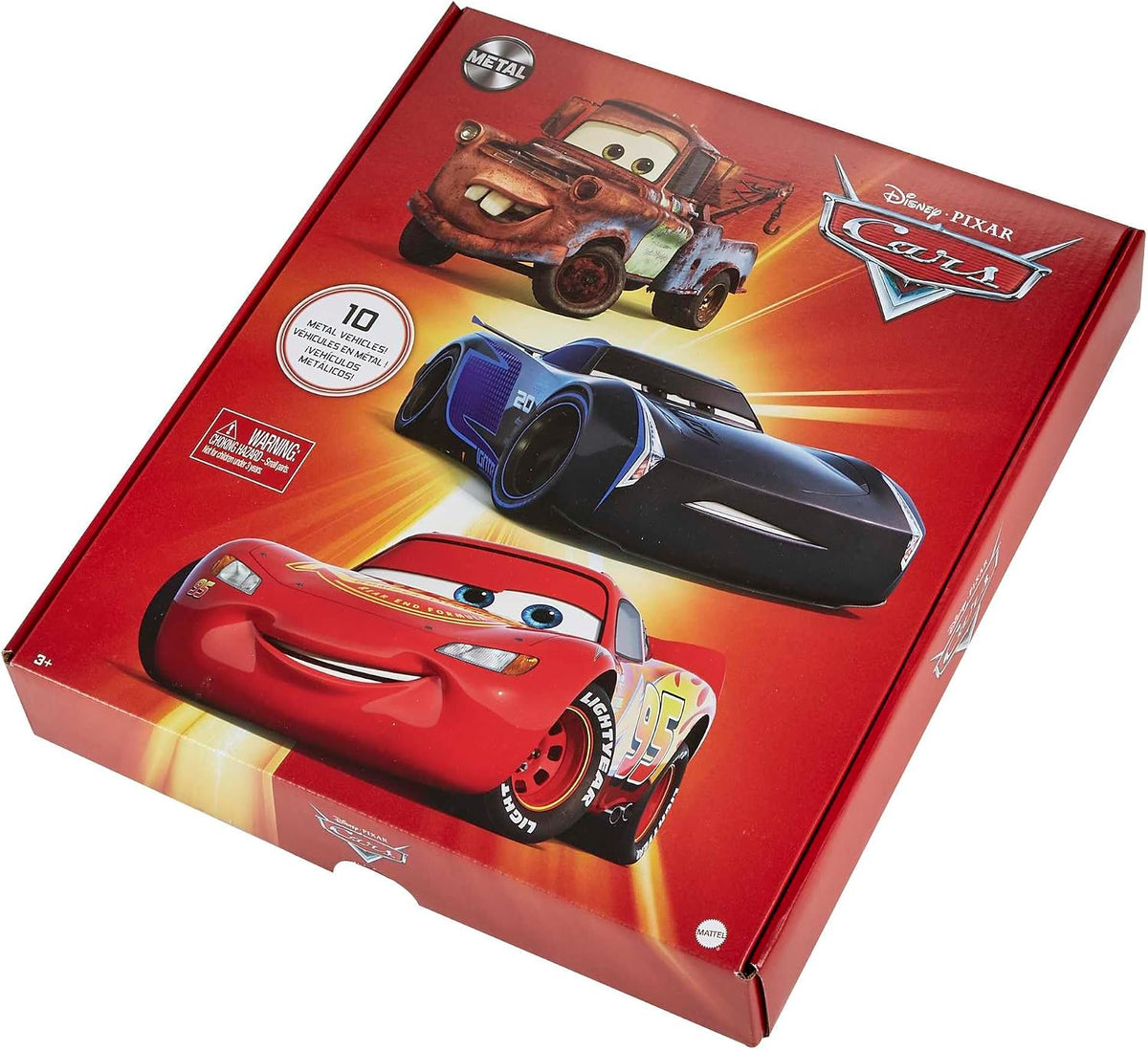 Mattel Disney y Pixar Cars - Juego de 10 mini corredores de fundici...