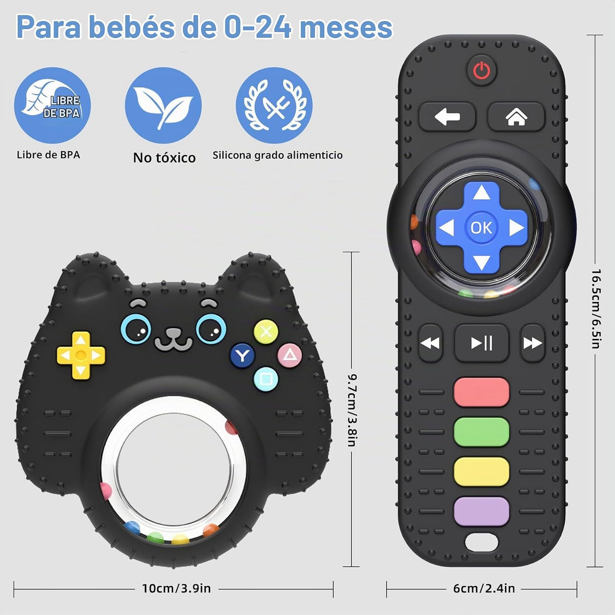Chuya Baby Toys Baby Toys Juguetes de dentición con control remoto,...