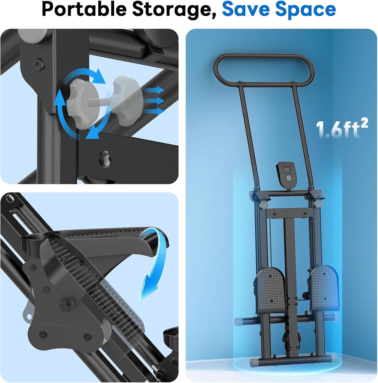 ERGOLIFE - Escalera escalonada con resistencia ajustable de 6 nivel...