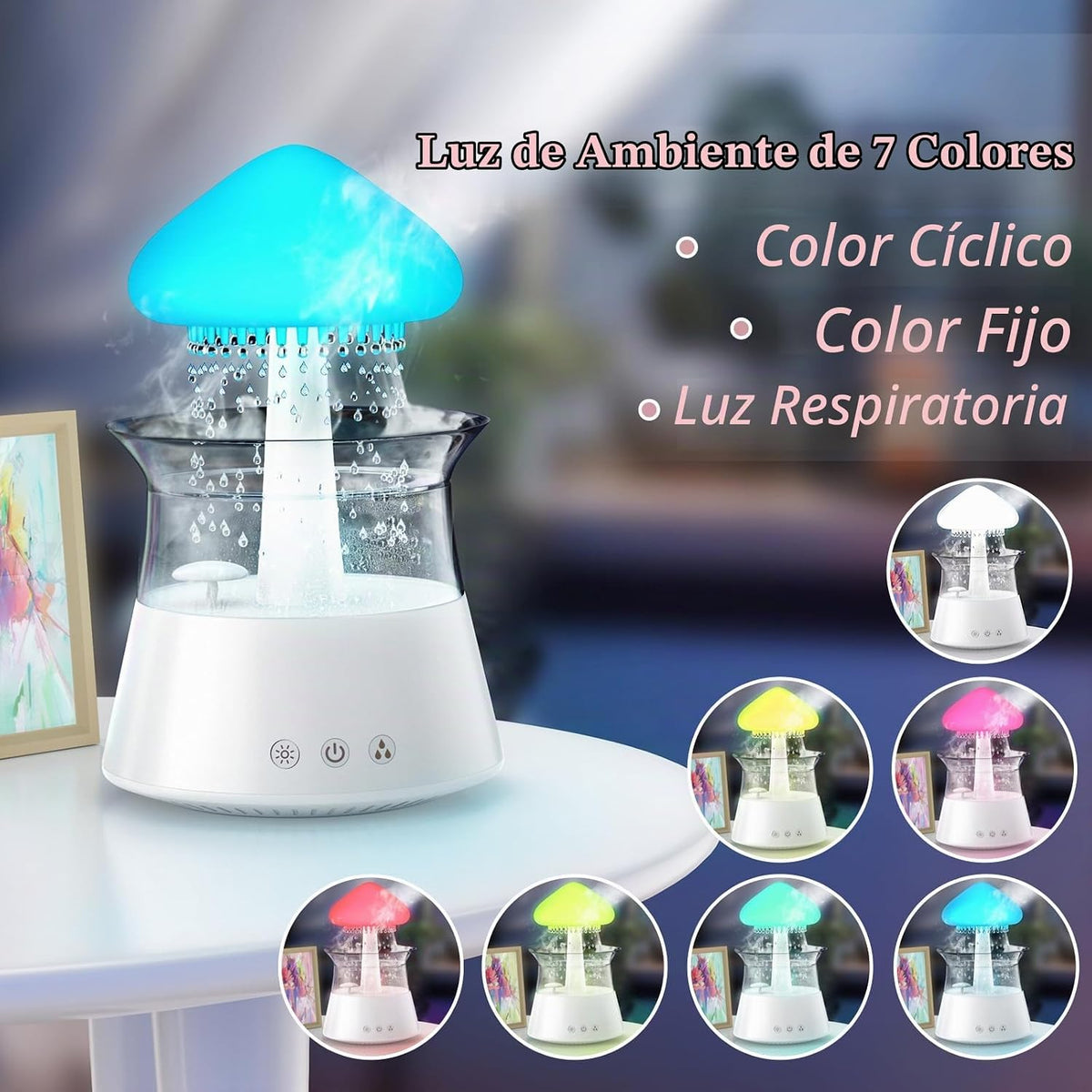 Diffuserlove Humidificador de Nube Difusor de Goteo de Agua de Lluv...