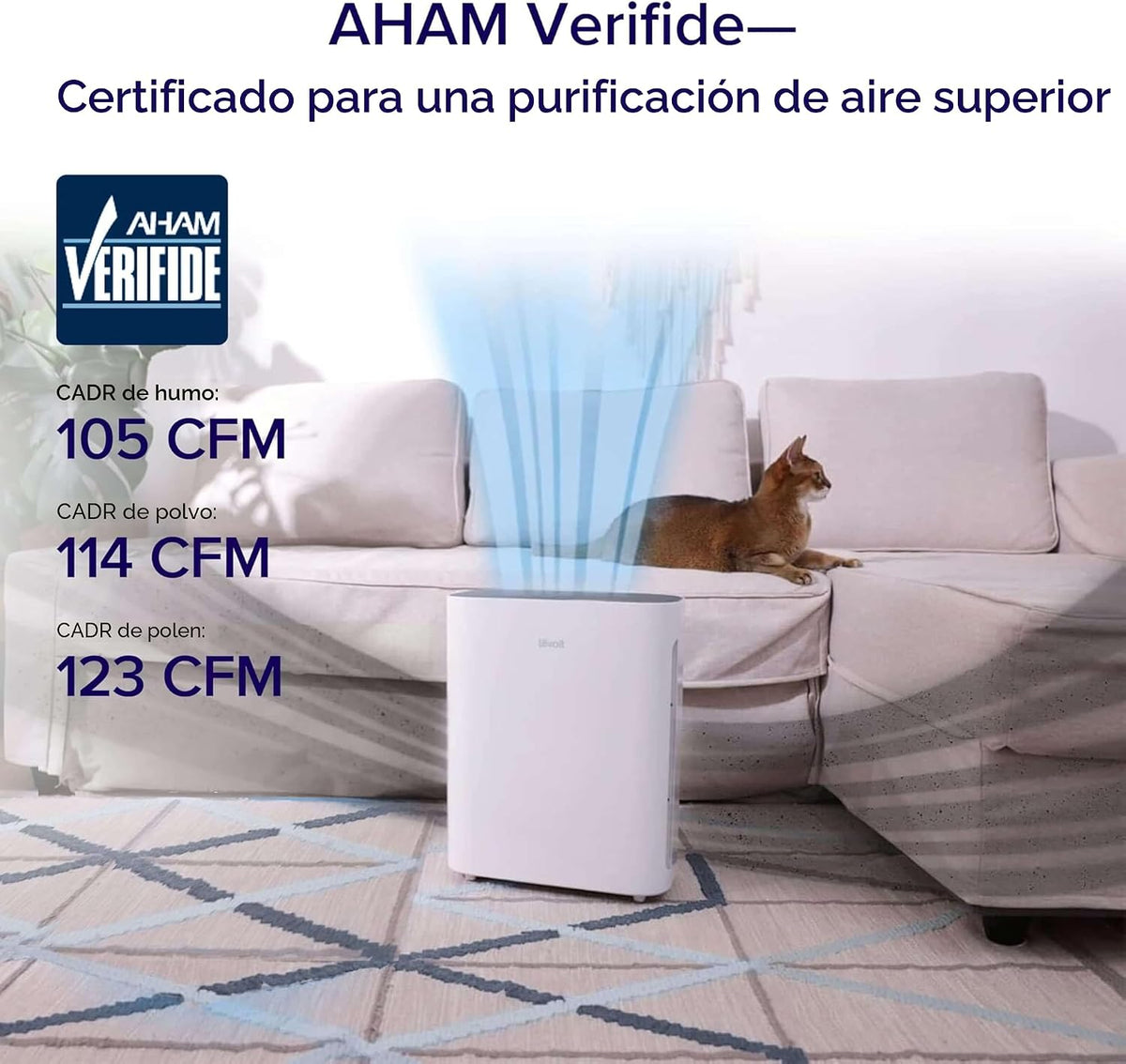 Levoit Purificador de aire para el hogar, dormitorio, habitación pe...