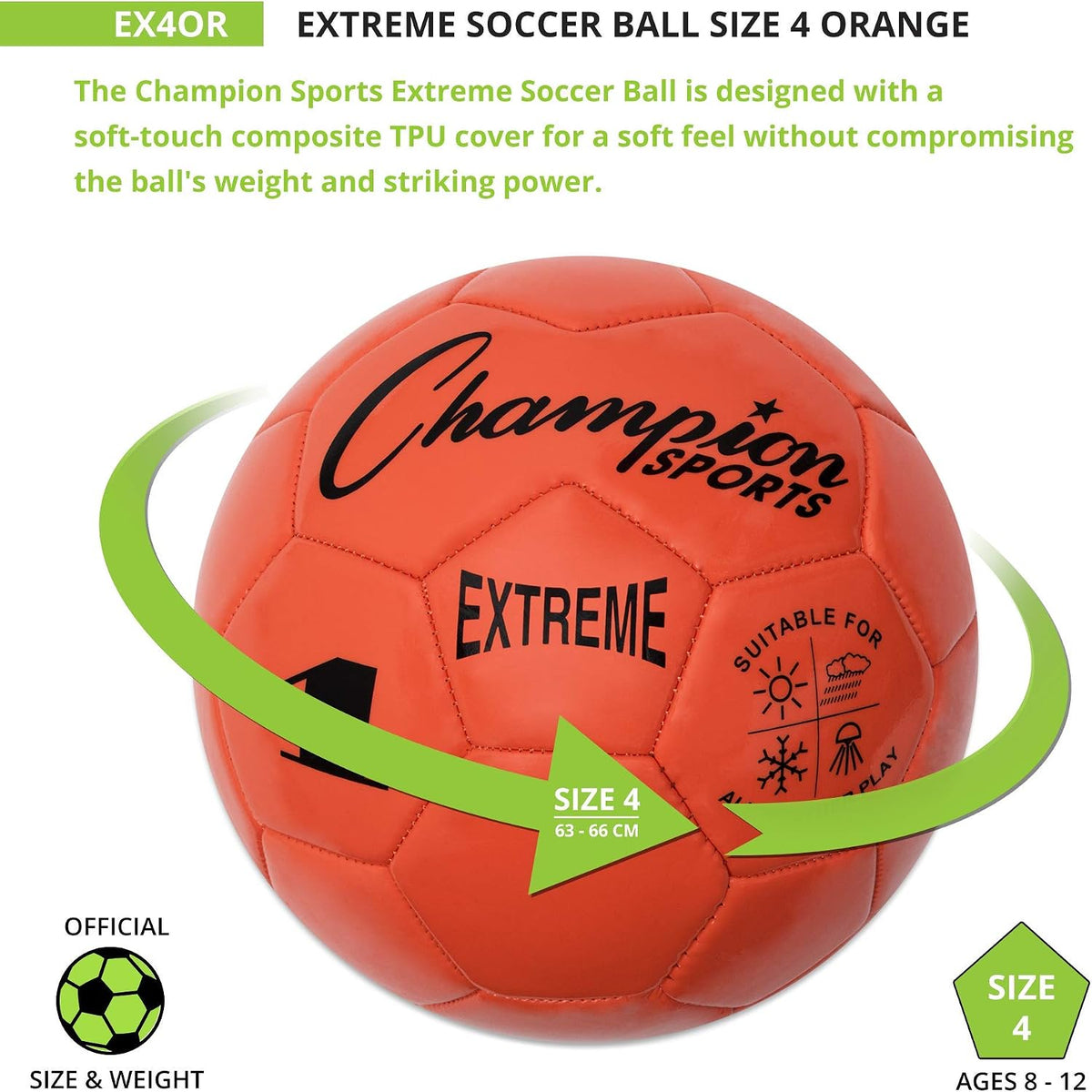 Champion Sports Extreme Series - Balón de fútbol \u2013 Tamaños 3,...