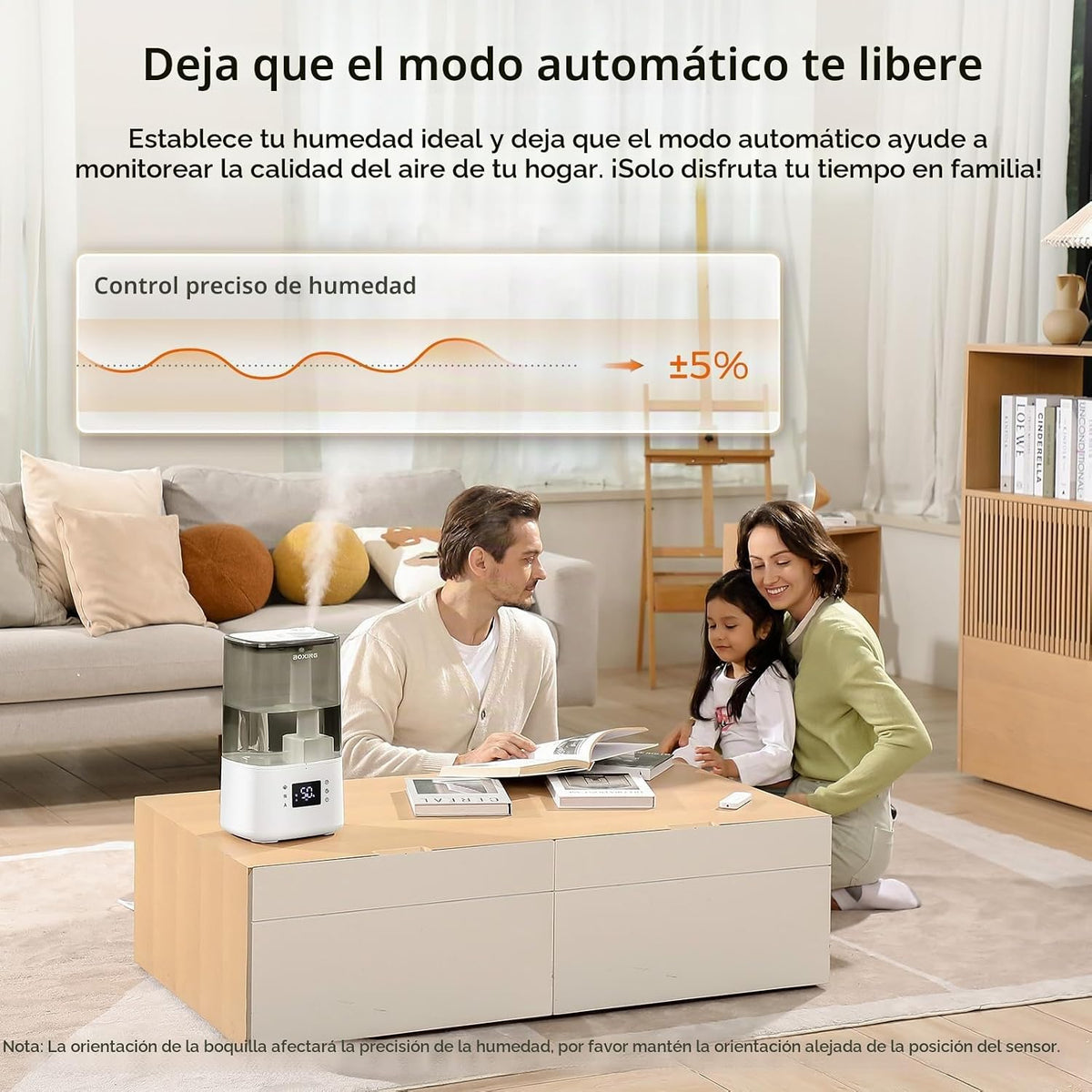 BOXING - Humidificadores de niebla cálida y fría de 6L para dormito...