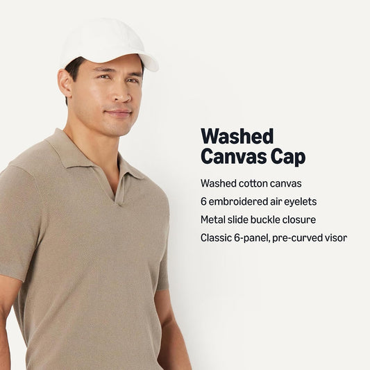 Amazon Essentials Gorra de béisbol de algodón lavado para hombre