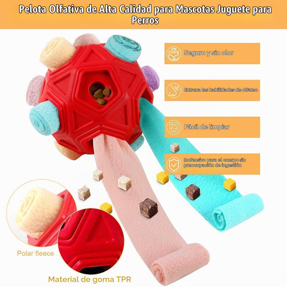 Petration Pelota Olfateadora para Perros - Juguetes Interactivos de...
