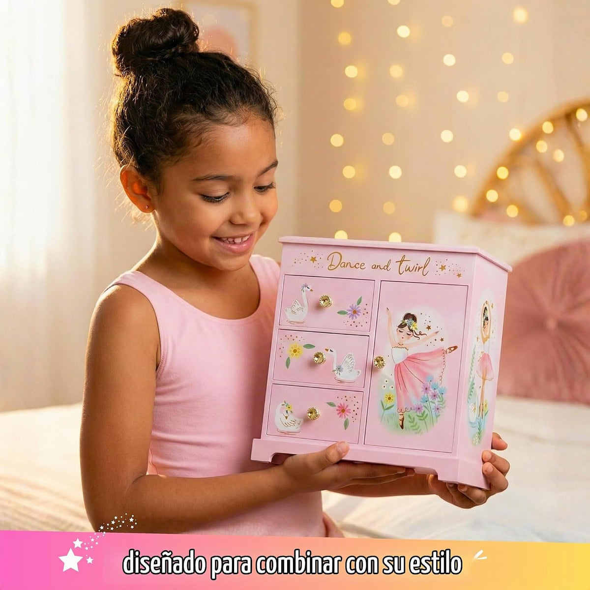 Giggle &amp; Honey® Joyero musical de bailarina para niñas | Juguet...