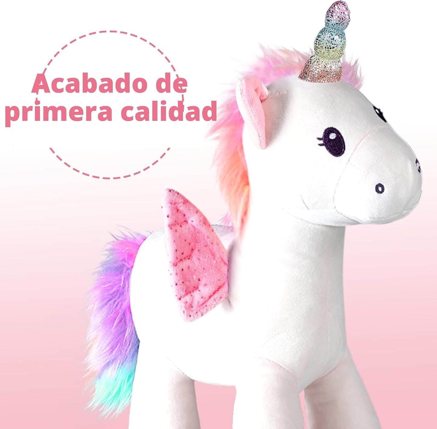 iPlay, iLearn Muñeco de peluche de unicornio mágico con control rem...