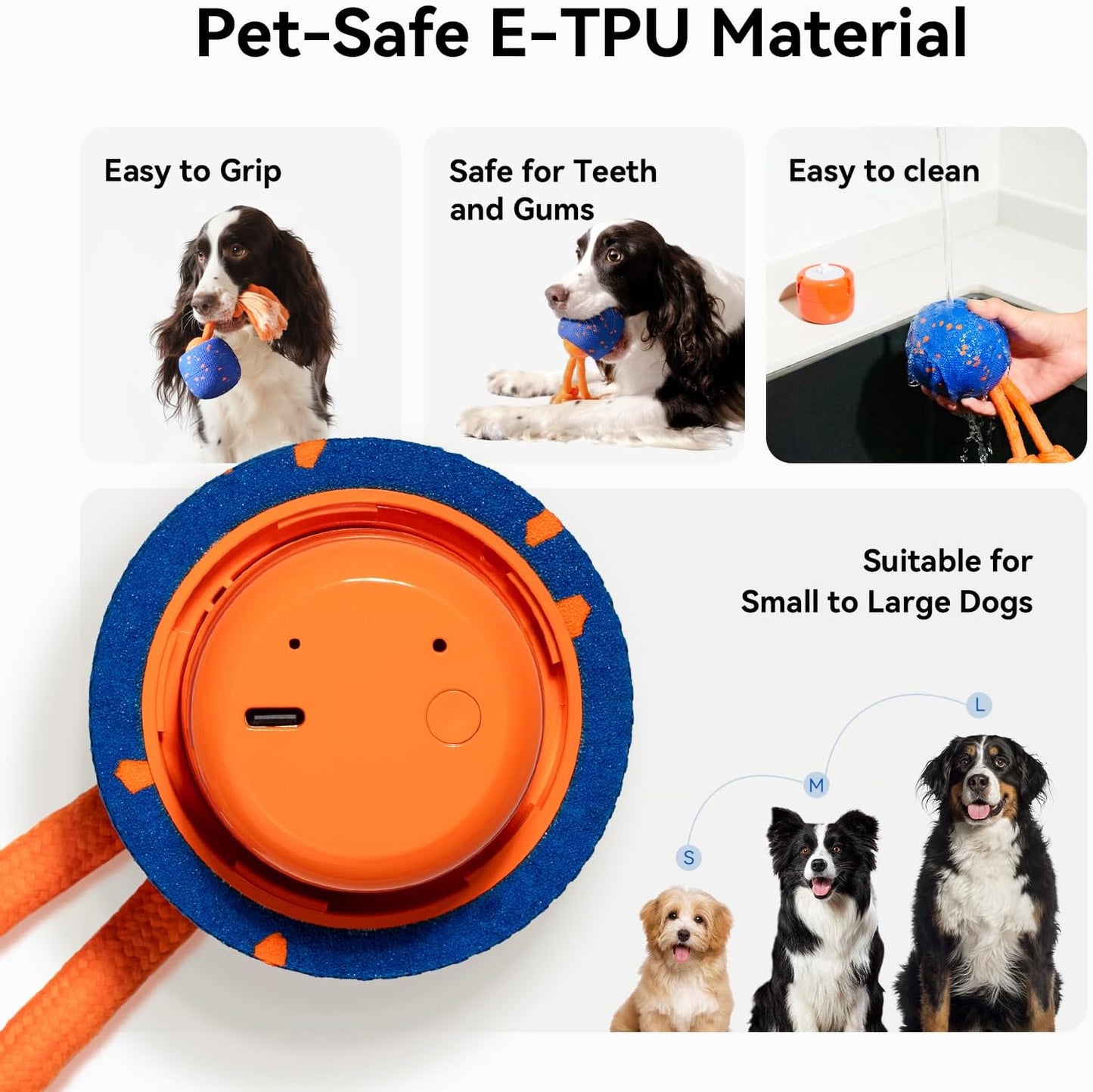Cheerble Juguete interactivo inteligente para perros, bola de rollo...