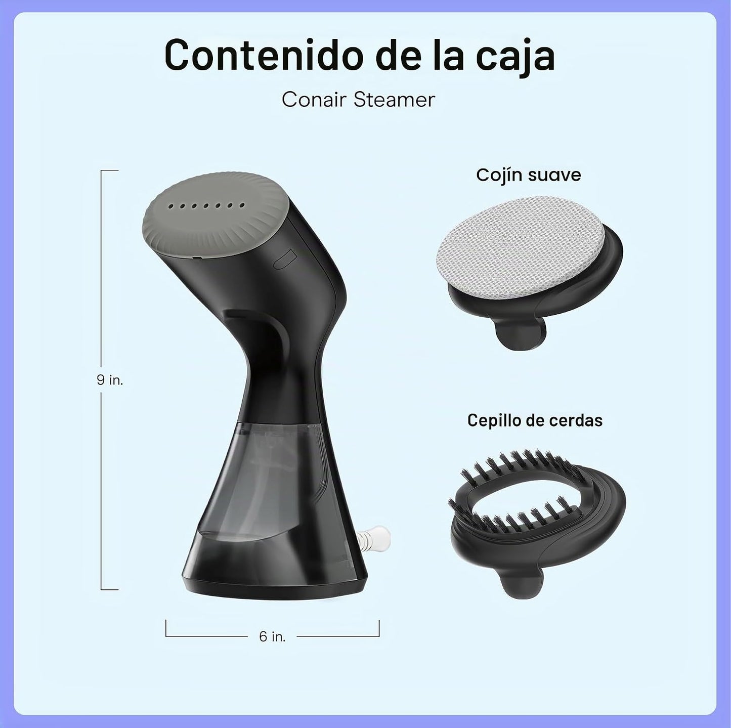 Conair Vaporizador de mano para ropa y telas para el hogar, 1100 W,...