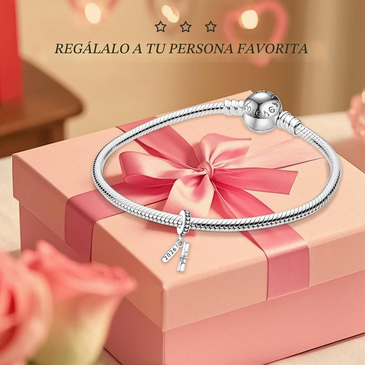 MITSOKU Dijes de plata de ley 925 para pulseras y collares, diseño...