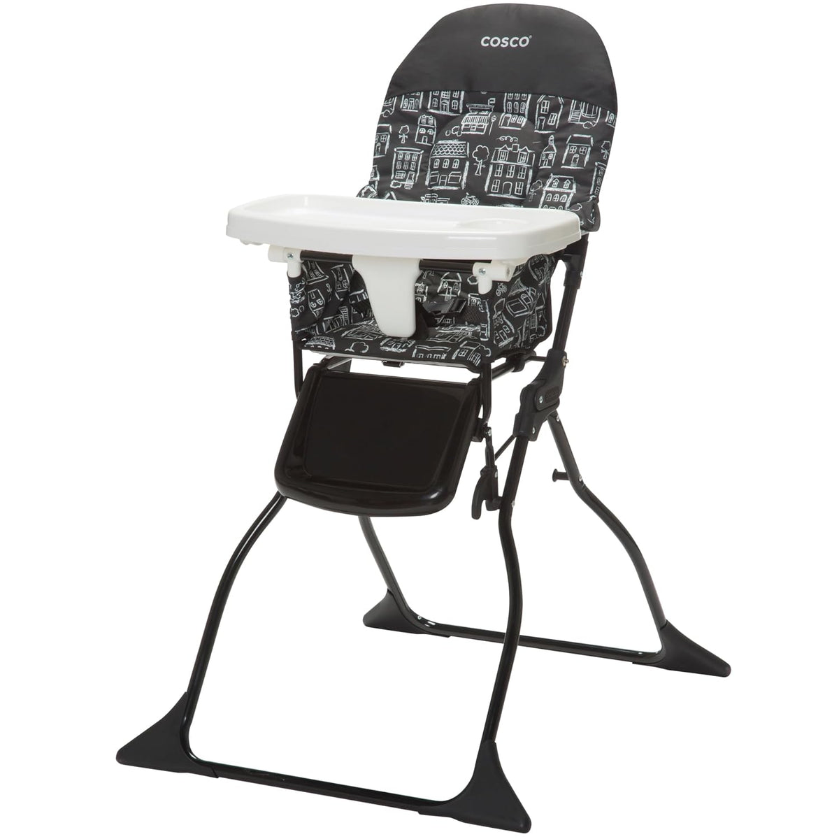 Cosco Trona infantil para bebé, silla alta plegable simple, diseño...