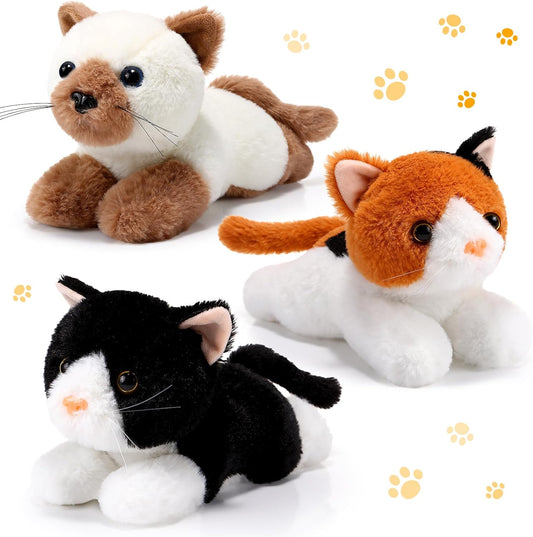 Harrycle 3 Piezas Animales de Peluche de Gato de 9 Pulgadas Regalo...