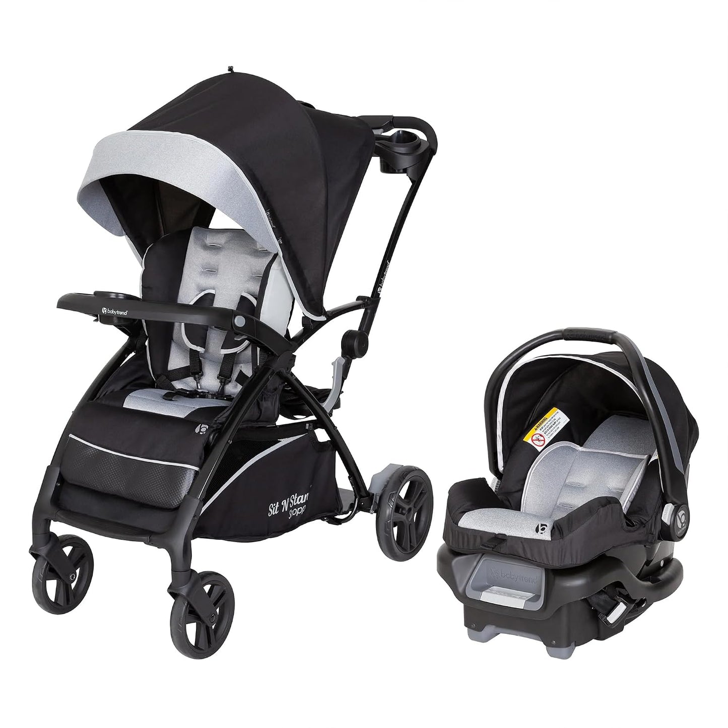 Baby Trend Sistema de viaje para compradores 5 en 1 Sit N' Stan...