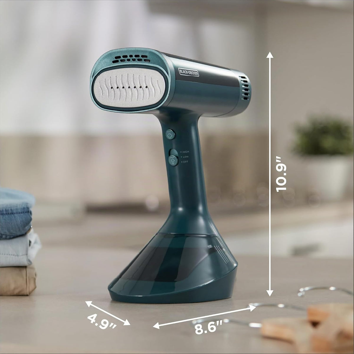 BLACK+DECKER™ VacuSteam™ - Vaporizador de mano para ropa, 1400 W, t...