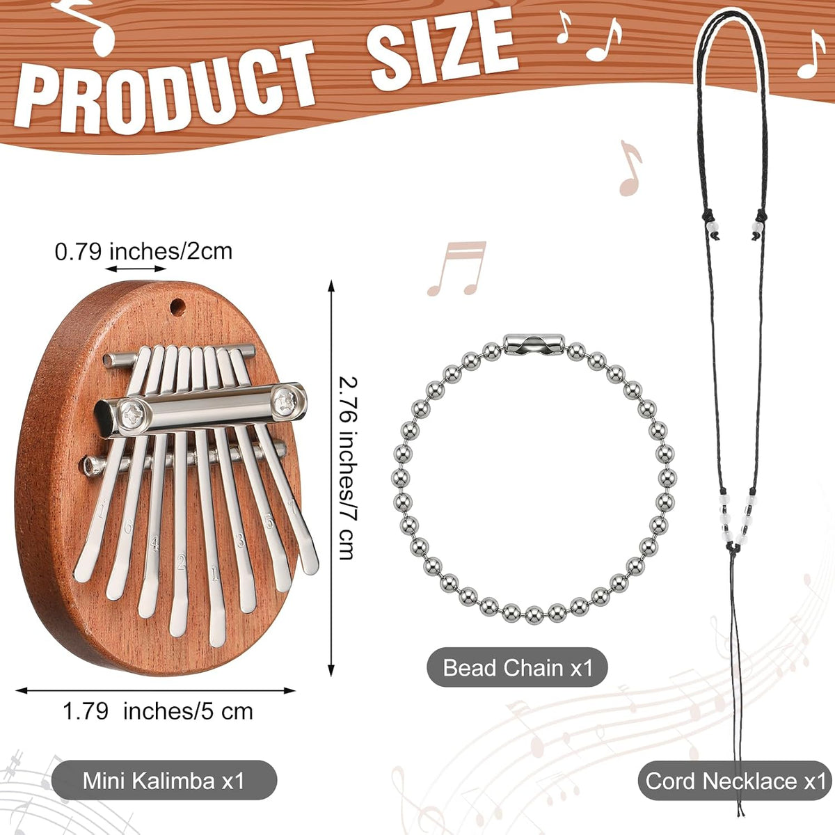 Maasechs Mini instrumentos musicales, mini piano de pulgar Kalimba...