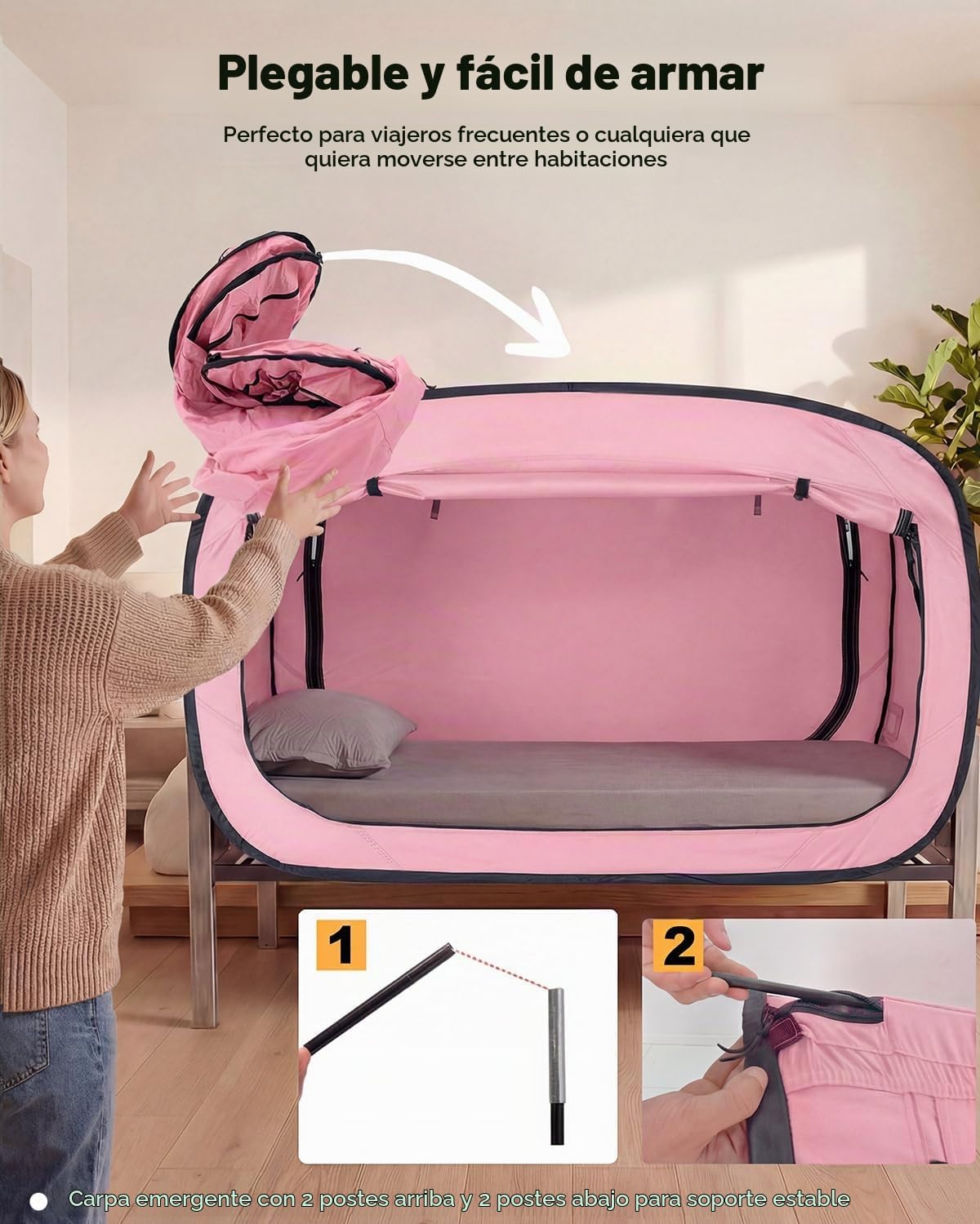 Poray Tienda de campaña emergente para bebé Tienda de privacidad pa...