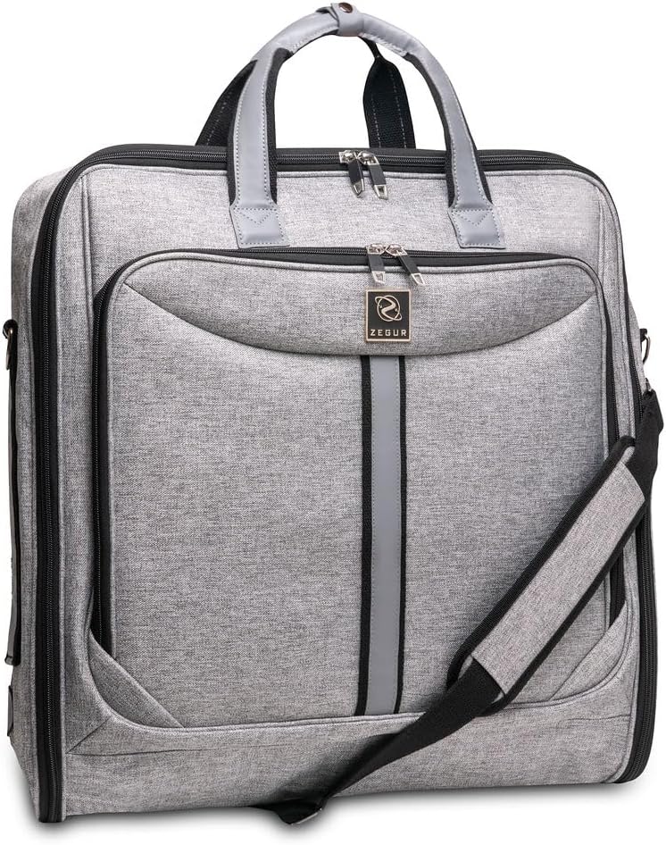 Zegur 40 pulgadas 3 bolsas de ropa para llevar el traje cuando viaj...
