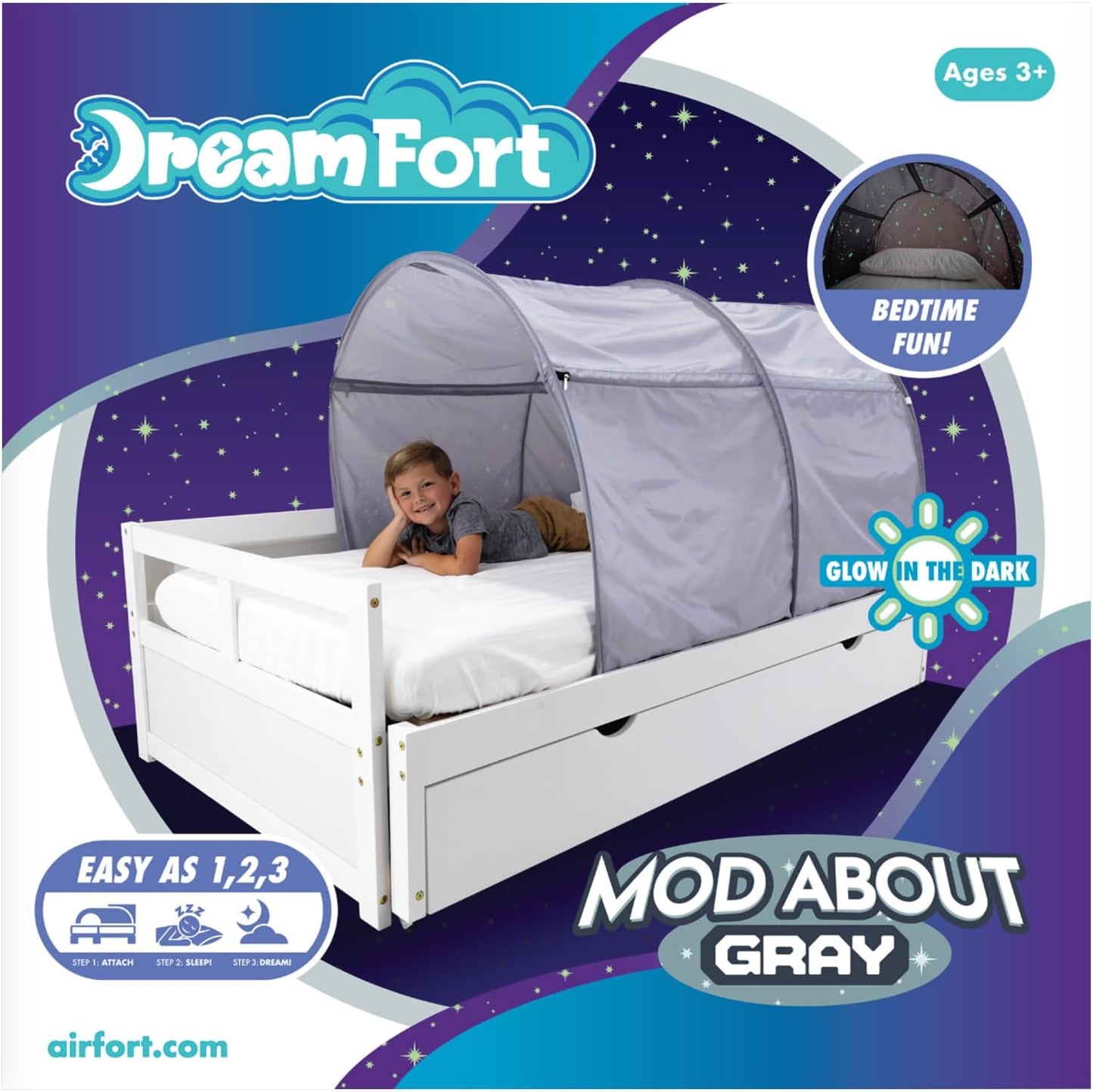 AIR FORT Original DreamFort - Toldo portátil desplegable para cama...