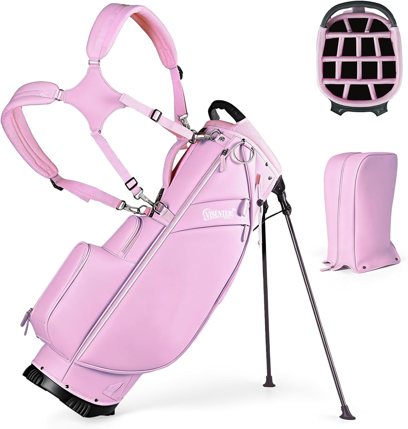 Bolsas de golf, bolsa de soporte de golf, correas de hombro ajustab...