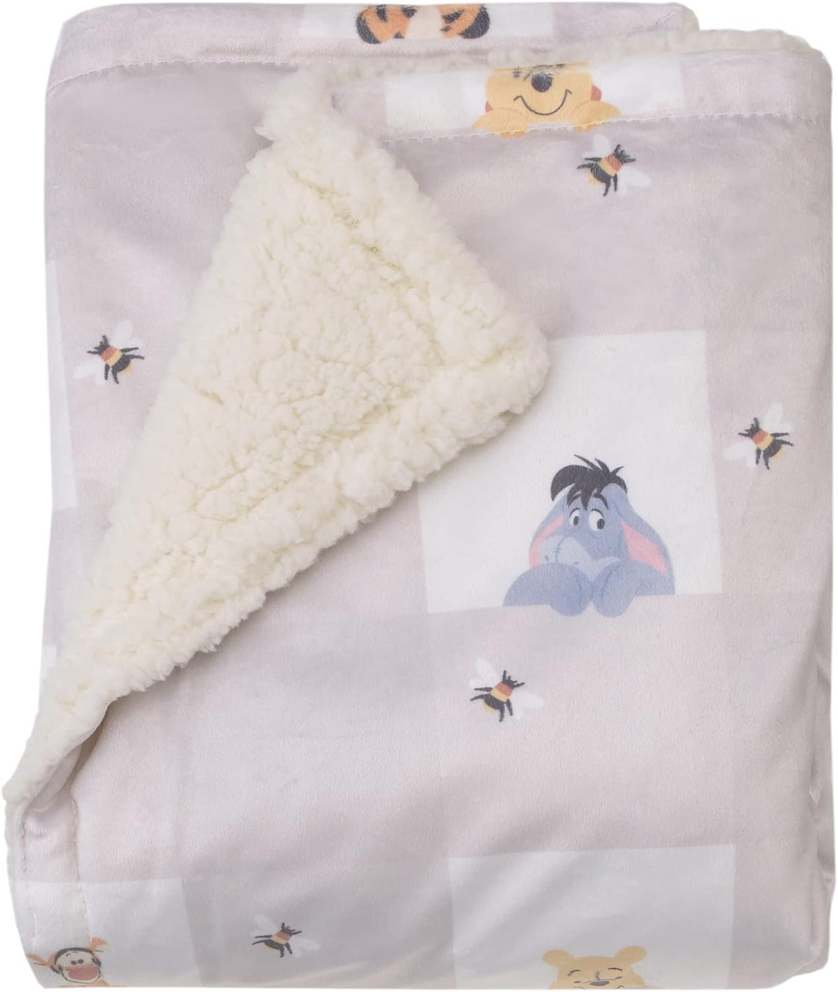Disney Winnie the Pooh Abrazos y Panales de Miel Gris y Blanco con...