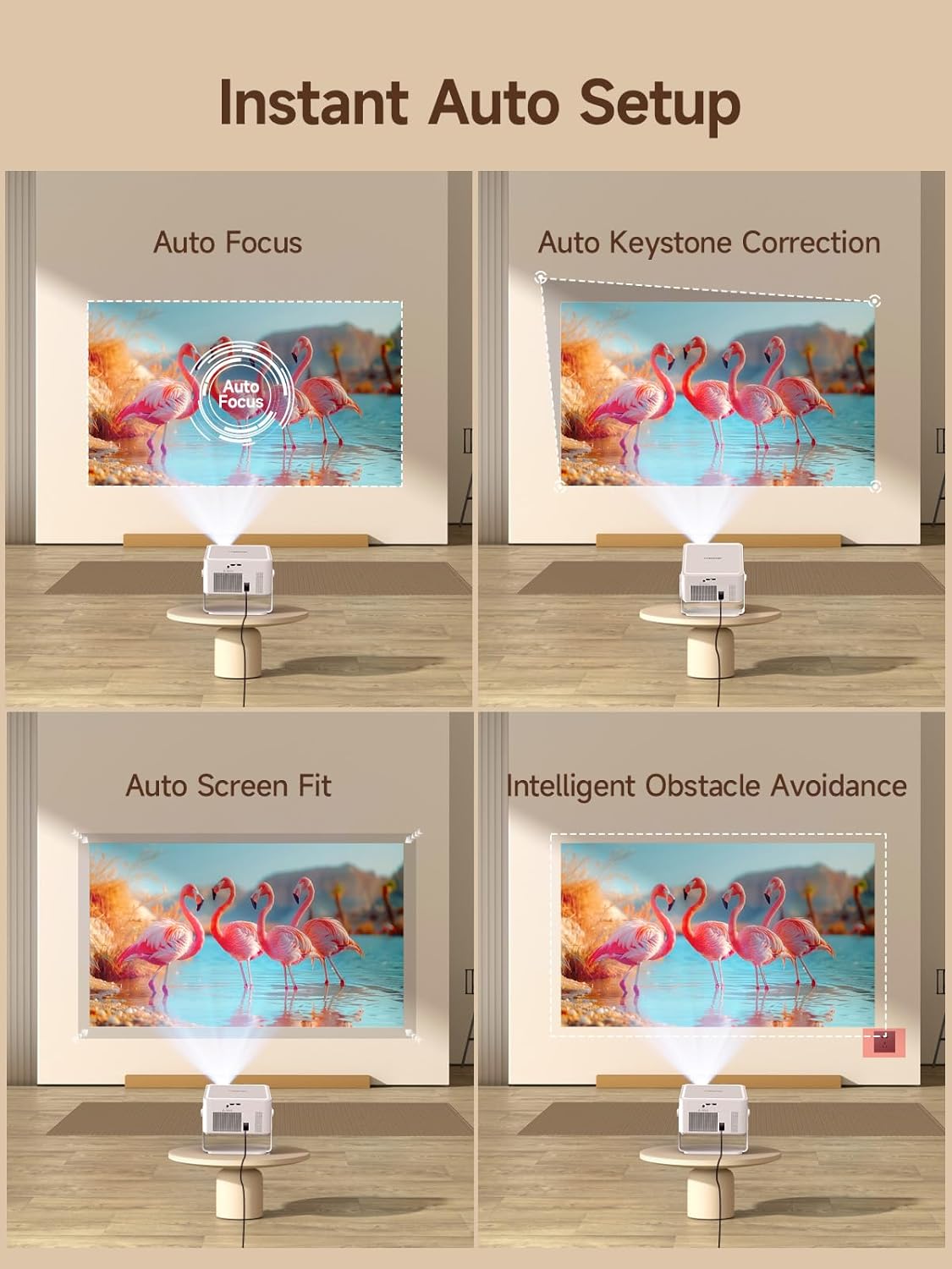 [Android 14 y 800ANSI] Mini proyector Magcubic 4K 8K, compatible co...