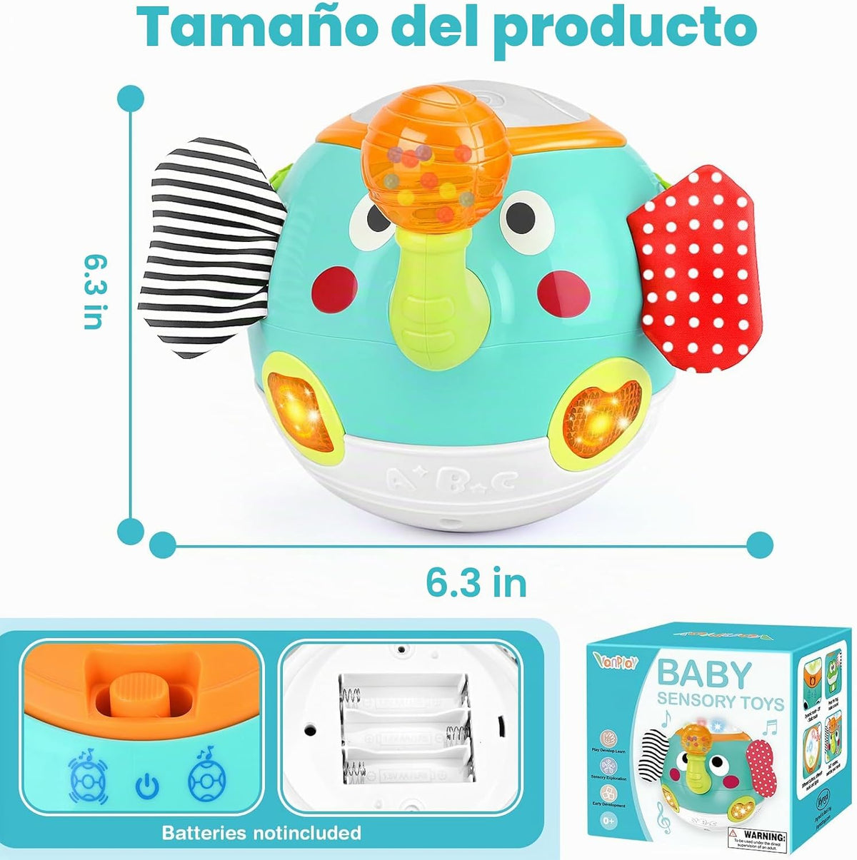 Juguetes para gatear \u2013 Juguetes para bebés de 6 a 12 meses, ju...