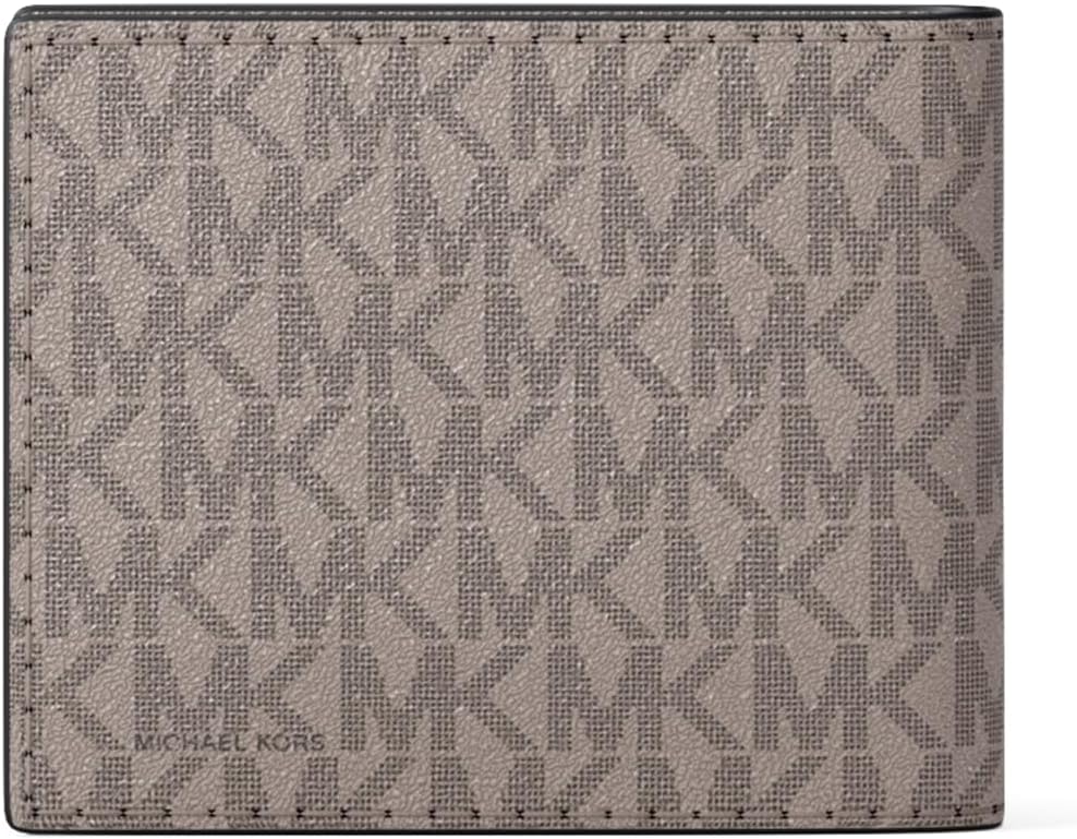 Michael Kors Billetera delgada para hombre, herrajes tonales platea...